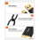 Cable USB C a USB A de 90 cm, tipo C a USB 3.1, USB 3.2 Gen2, 10 Gbps, cables de datos USB A a C, cable Android Auto 3A para 4