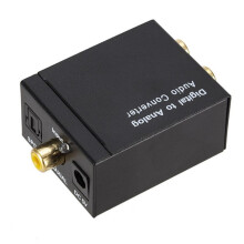 2X Cyfrowy Dekoder Audio 3,5 mm Jack Koncentryczny Światłowód Konwerter Dźwięku Cyfrowego na Analogowy SPDIF Cyfrowy Wzmacniacz Audio