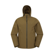 (XXS, Dark Khaki) Mountain Warehouse Mens Covert Waterproof Jacket