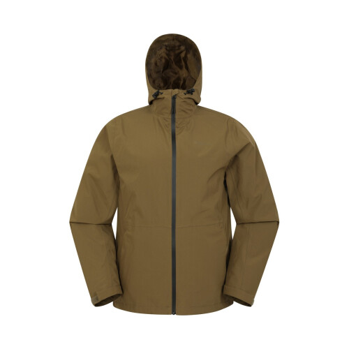 (XXS, Dark Khaki) Mountain Warehouse Mens Covert Waterproof Jacket
