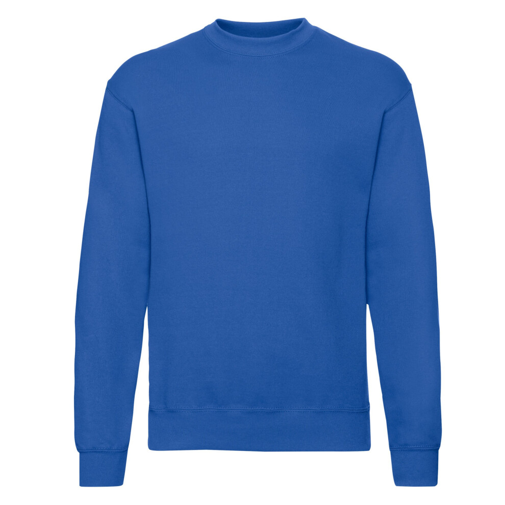 Fruit Of The Loom (L, Royal Blue) Mens Classic Drop Shoulder Sweatshirt