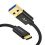 Cable USB C a USB A de 90 cm, tipo C a USB 3.1, USB 3.2 Gen2, 10 Gbps, cables de datos USB A a C, cable Android Auto 3A para 2