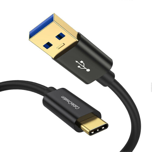 Cable USB C a USB A de 90 cm, tipo C a USB 3.1, USB 3.2 Gen2, 10 Gbps, cables de datos USB A a C, cable Android Auto 3A para 1