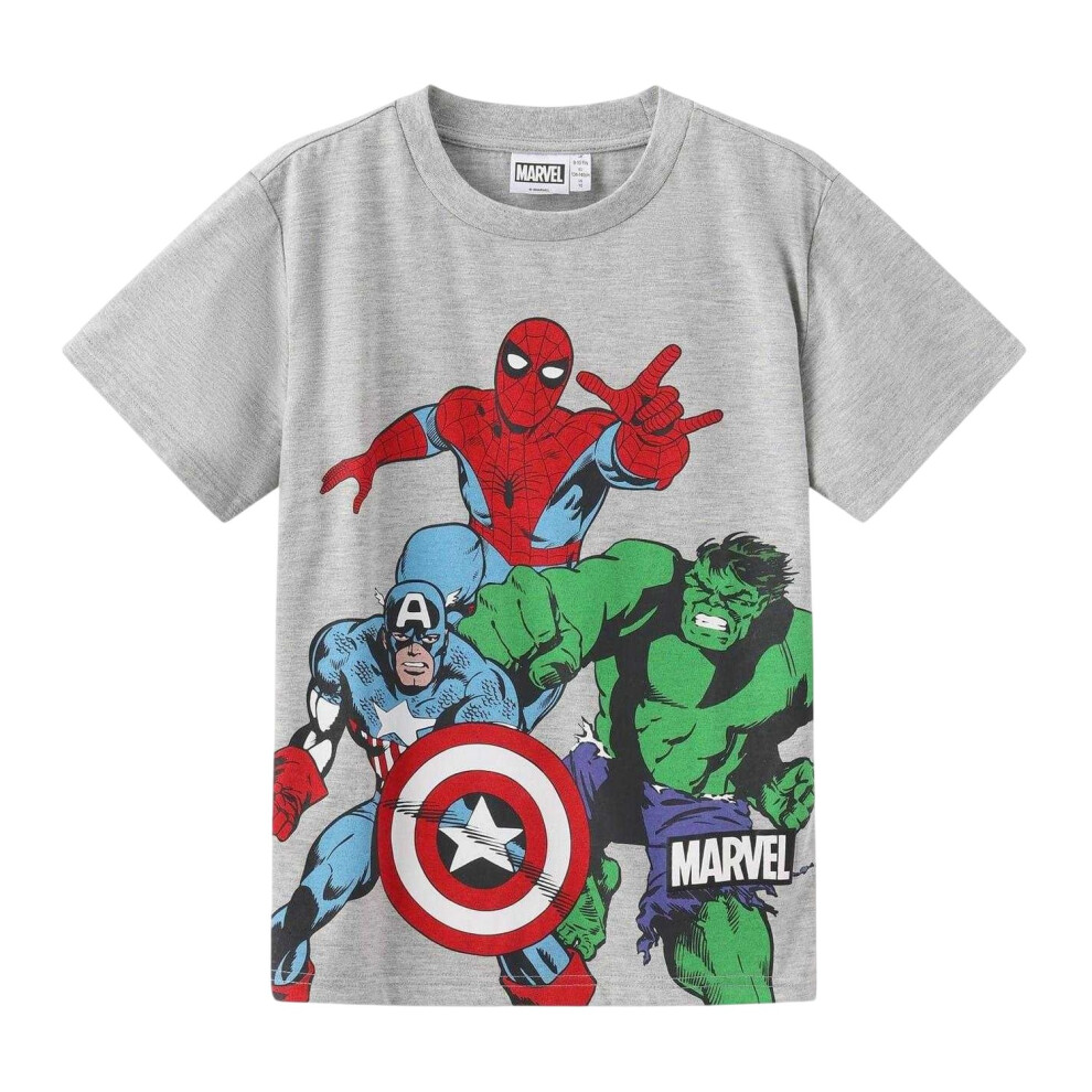 Marvel (4-5 Years, Grey) Childrens/Kids Graphic Print Cotton T-Shirt