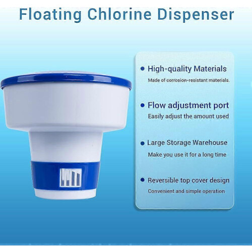 Floating Dispenser, Pool Chemical Dispenser, Chlorine Pool Float, Pool Accessory, 8 inches 2