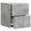 VidaXL vidaXL Wall-Mounted Bedside Cabinet with Drawer 2 pcs Concrete Grey 7