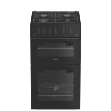 Hotpoint 50cm Gas Cooker - Black HTG5GCB