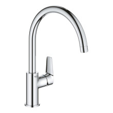 Grohe BauEdge Single Lever Kitchen Mixer Tap - Chrome 31367001
