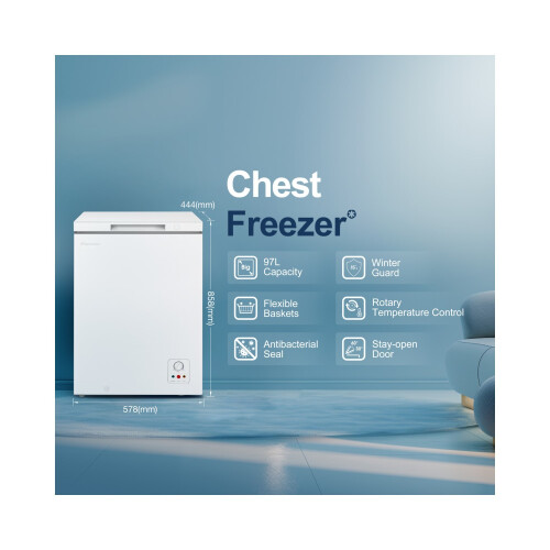 Fridgemaster 97 Litre Chest Freezer - White MCF100E 1