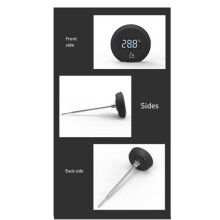 Wireless Digital Kitchen Probe for Barbecue, Electronic Kitchen Probe, Water, Milk, Meat, Coffee