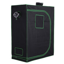 Grow Tent Reflective Mylar Hydroponic with Adjustable Vents and Floor Tray for Indoor Plant Growing, 120 x 60 x 150 cm (47" x 23.5" W x 59")