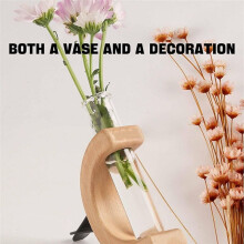 Car Vase Vent Clip, Car Vent Propagation, Car Flower Vase Vent Clip, Car Flower Vase Clip Holder Glass Tube,A