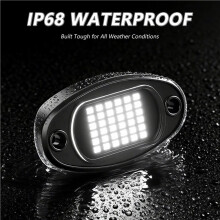 10 X Pure White LED Rock Lights Underbody Glow Lamp for Offroad SUV Pickup Truck