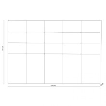 Cabecero acolchado para cama de 135 cm en chocolate Delion