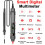 Digital Multimeter Non Contact High Precision Voltage Detector Pen Auto Range Capacitance OHm NCV Tester 3