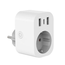 Tuya WiFi Plug EU Socket USB Type C Phone Charger Home Appliance Works with Alexa Home