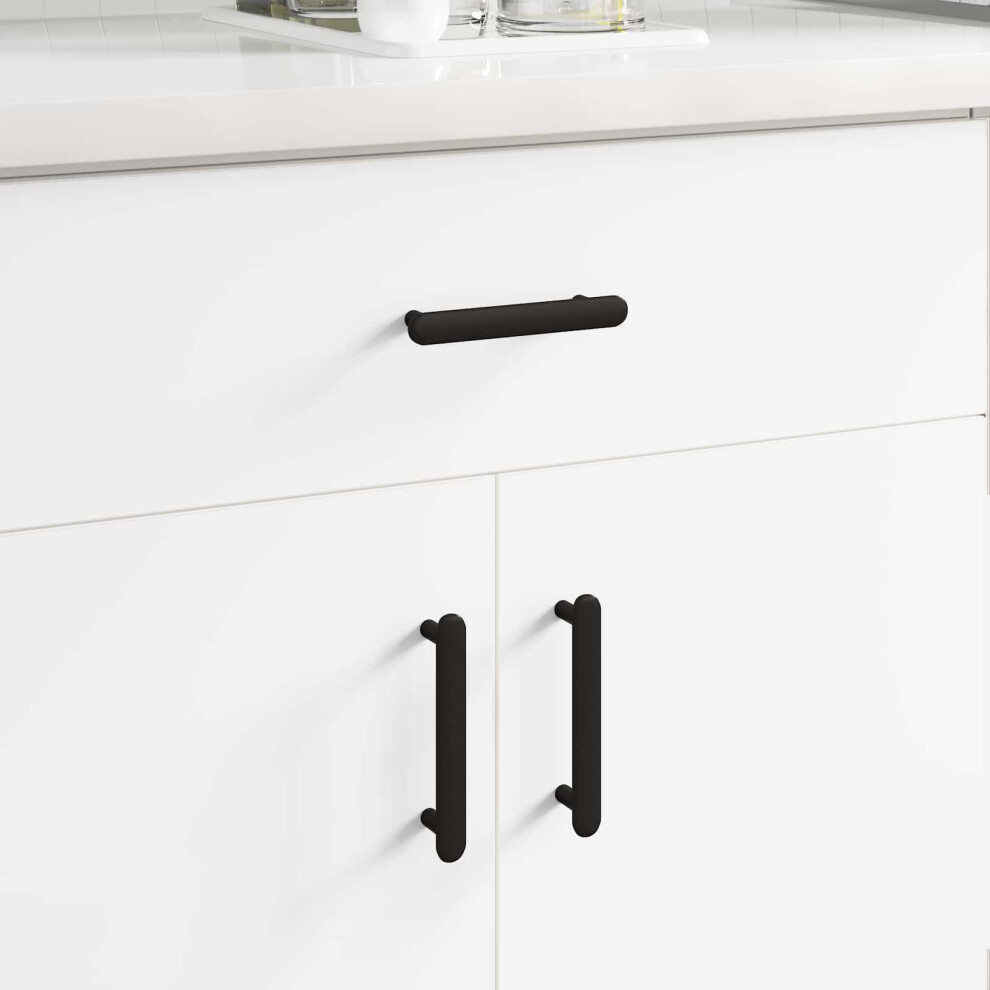 Vidaxl Cabinet Handle 2 Pcs Black 121 X 16.6 X 28.3 Mm Iron 8721288589972