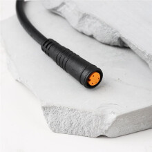 2 Cables Conectores Impermeables M8 de 3 Pines, Cable de Extensión Hembra A Hembra para Faro de Bicicleta Eléctrica