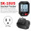 Outlet Detector Battery Powered  Sock Detector Backlit Display US Ground Live Neutral Wire Polarity Phase Check 2