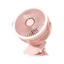Ventilatore USB Ricaricabile per Dormitorio Tipo Clip- Ventilatore da Tavolo Portatile con Rotazione di 360 Gradi Ventilatore Regolabile con