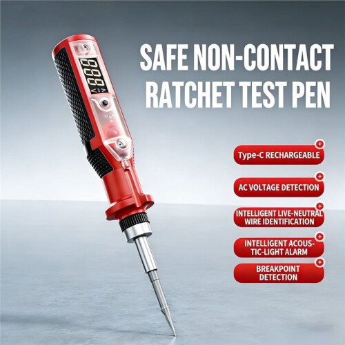 Digital Voltage Tester Measuring Pen - Flathead Screwdriver Electrical Induction Circuit Test Pencil 2