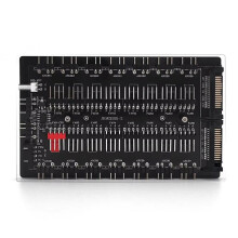 4-Stykowy PWM i 5-Stykowy 3-Stykowy ARGB, Rozdzielacz Wielodrożny ARGB i PWM HUB 16Hub, Wentylator Obudowy, Adapter Master Power 16Hub