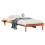 VidaXL vidaXL Bed Frame with Side Tables Wax Brown 80 x 220 cm 5