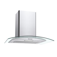 Candy 60cm Curved Glass Cooker Hood - Stainless Steel CGM60NX1