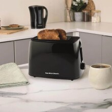 Hamilton Beach HB1116B Essentials 2 Slice Toaster - Black Wide Slots & HB1116B