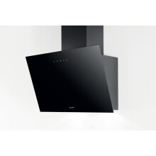 Indesit 60cm Angled Chimney Cooker Hood - Black IHVP62FLTK
