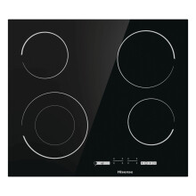 Hisense 60cm 4 Zone Ceramic Hob With Double Ring Zone E6432C