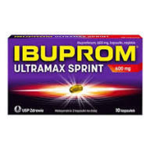 Ibuprom Ultramax Sprint 600 mg, 10 capsules