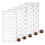 5 Pack Polycarbonate Chocolate Mold Set, 105 Cavities Candy Making Molds, Cookie Tray for Semi-Circle, Daisy 1