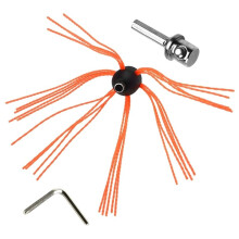 Chimney Cleaning Brush Kit with Flexible Rods and Drill Adapter Power Sweeping Tool for Removal of Soots Creosot