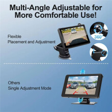 Zonne- Draadloze Achteruitrijcamera voor Auto, 5" 1080P HD Monitor 5.000mAh Achteruitrijcamera Systemen voor Voertuig Vrachtwagen, Auto, RV,