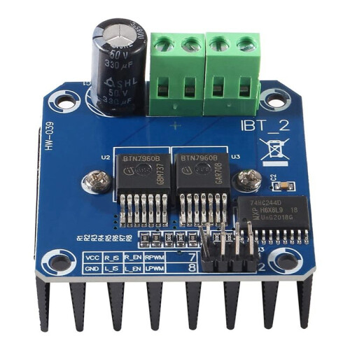 2Pcs BTS7960 43A High Power Motor Driver Module  Car Driver Module for  Current Limit