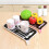 Plastic Dish Drainer Dryer Tray Large Sink Drying Rack Worktop Drain Rack Kitchen Water Filter Tray-White 6