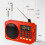 Rádio FM Digital Portátil USB TF MP3 Player com Lanterna LED e Display Cinza 1