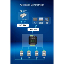 4-20mA Temperature Humidity Transmitter RS485 Indoor Data Detection Acquisition Rail Installation