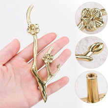Branch Shape Drawer Pulls Brass European Kitchen Cabinet Handles Retro Gold Flower Door Handle Decorate Furniture Right