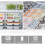 4Pack RVS Snackcontainers, 4 Compartimenten Metalen Snackcontainers met Deksel, Compacte Voedselopslagdozen 4