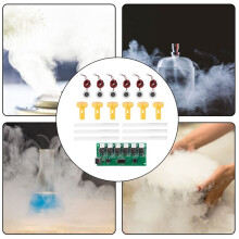 2X Kits de Bricolage de Humidificateur USB de Type C, Brumisateur et Circuit Imprimé de Pilote, 6 Feuilles D'Atomiseur de Film D'Atomisation de