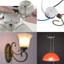 4 PCS Fan Light ZE-208S 3 Speed 4 Wire Ceiling Fan Replacement Part Speed ControlPull Chain Bronze