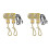 Ceiling Fan Light  Zing Ear ZE-109 Two-Wire Light  with Pull Cords for Ceiling Light Fans Lamps 4Pcs Gold 2