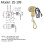 Ceiling Fan Light  Zing Ear ZE-109 Two-Wire Light  with Pull Cords for Ceiling Light Fans Lamps 4Pcs Gold 3