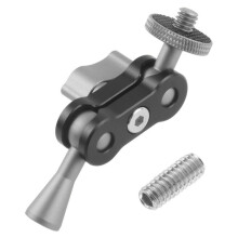 Camera Magic Arm Adapter 1/4" Screw Mount Connector for Camera Cage Monitor Light Holder