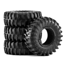 4PCS RC Crawler Tires 1.3 Inch Soft Rubber RC Car Tire Beadlock Wheels Rims for 1/18 TRX4M SCX24 FMS Ascent-18