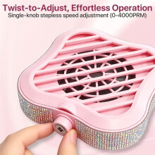 USB Nail Dust Suction Collector Nail Vacuum Cleaner Gel Nail Duster for Nail Art Salon Equipment & Home Use