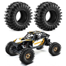 4 Stück RC Crawler Reifen 1,3 Zoll Weiche Gummi RC Auto Reifen Beadlock Räder Felgen für 1/18 TRX4M SCX24 FMS Ascent-18