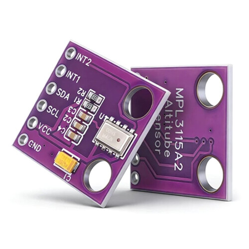 Högprecisions MPL3115A2 Barometrisk Tryck Höjd Temperatur Sensor Modul för  Väderövervakning Blå 2